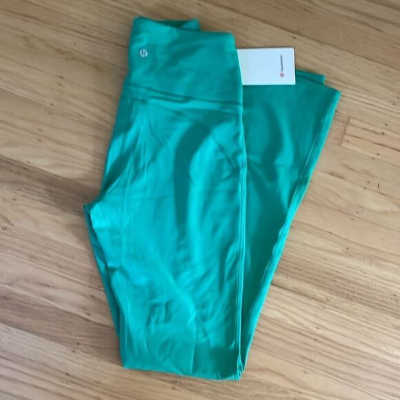 lululemon athletica Pants - NWT Lululemon Groove Super-High rise Flared Pant Nulu Maldives green 8 gorgeous